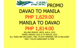 CEBU PACIFIC PROMO