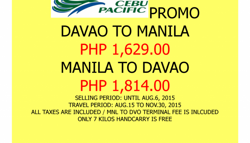 CEBU PACIFIC PROMO